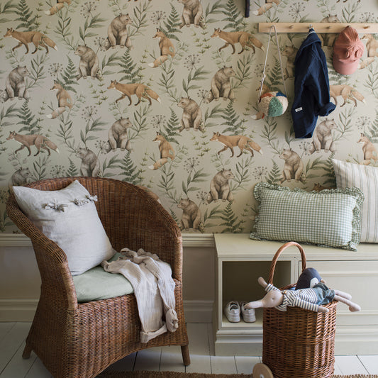 SCHUMACHER  Borastapeter WILD FOREST   SAGE   - 6921