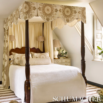 SCHUMACHER  PERFECT BASICS: LINEN LANGE GLAZED LINEN PLAINS PLAINS IVORY   - 69331