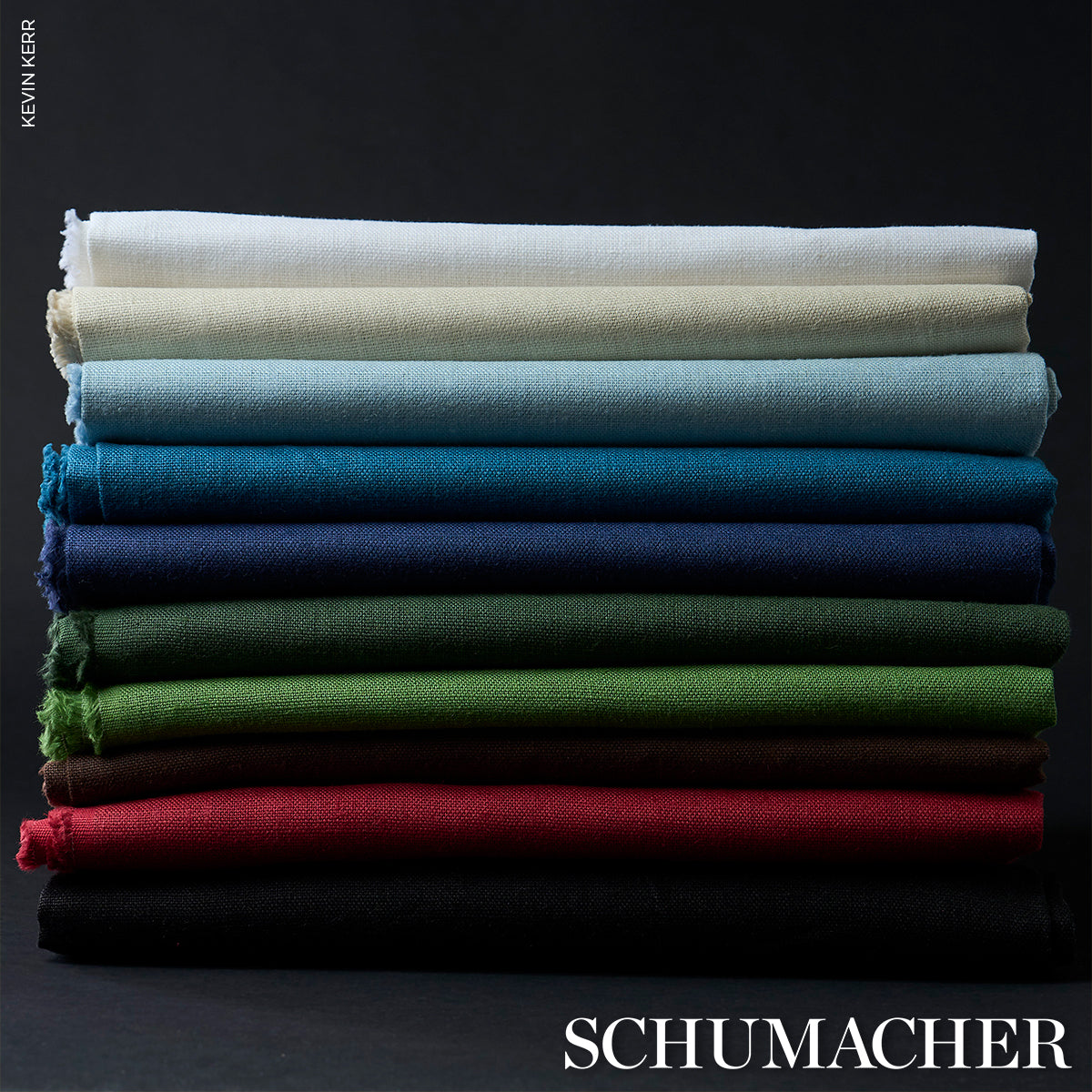 SCHUMACHER  PERFECT BASICS: LINEN LANGE GLAZED LINEN PLAINS PLAINS SKY   - 69349