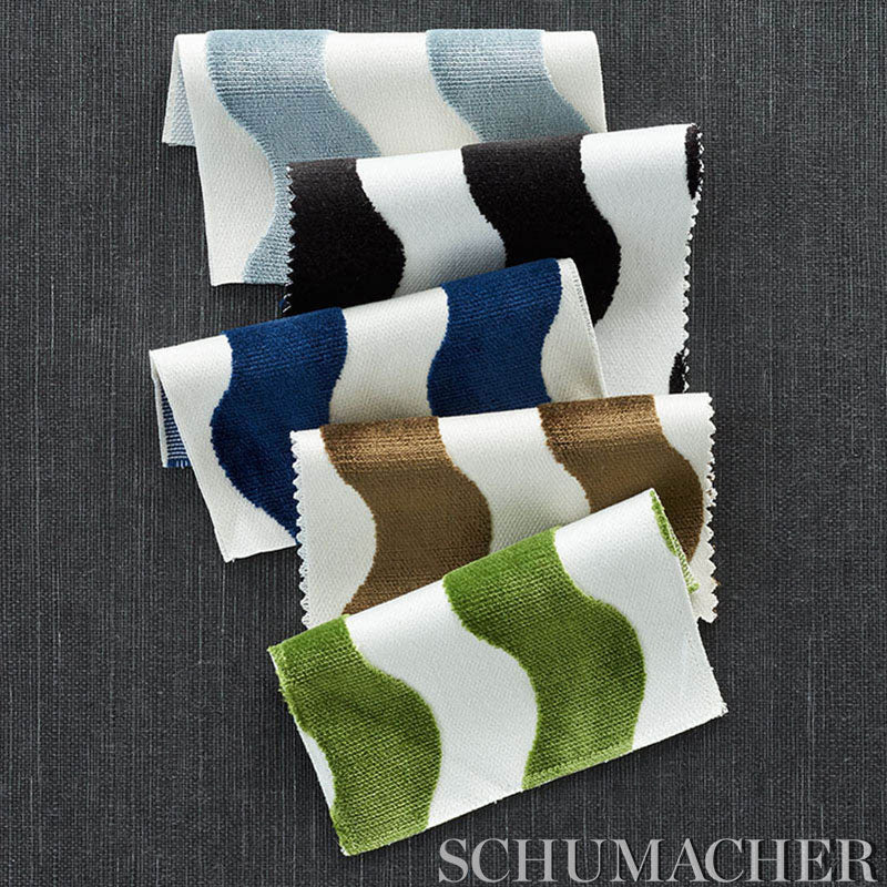 SCHUMACHER  NEW WAVE: BLACK & WHITE THE WAVE VELVET CUT VELVET,VELVETS,HIGH PERFORMANCE CUT VELVET,VELVETS,HIGH PERFORMANCE BLACK   - 69420