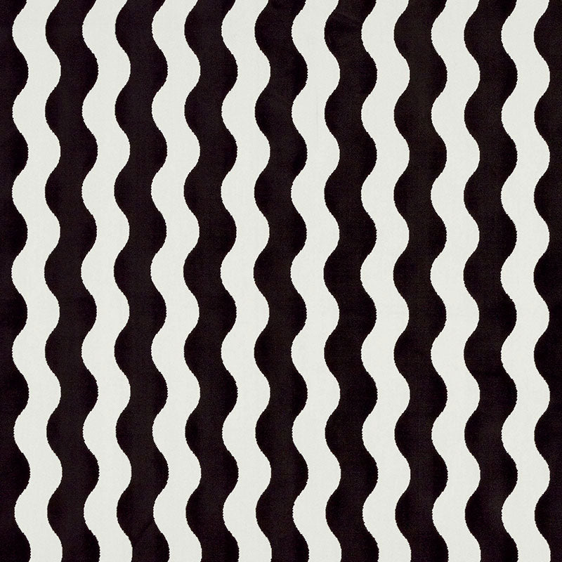 SCHUMACHER  NEW WAVE: BLACK & WHITE THE WAVE VELVET CUT VELVET,VELVETS,HIGH PERFORMANCE CUT VELVET,VELVETS,HIGH PERFORMANCE BLACK   - 69420