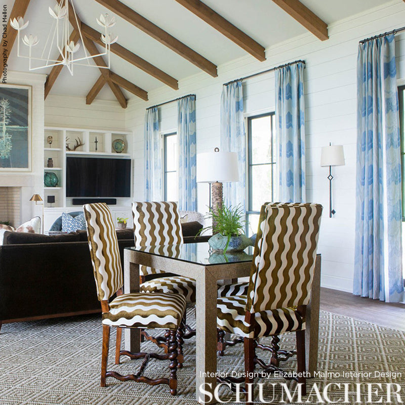 SCHUMACHER FABRIC  MILES REDD THE WAVE VELVET   CHOCOLATE   - 69421