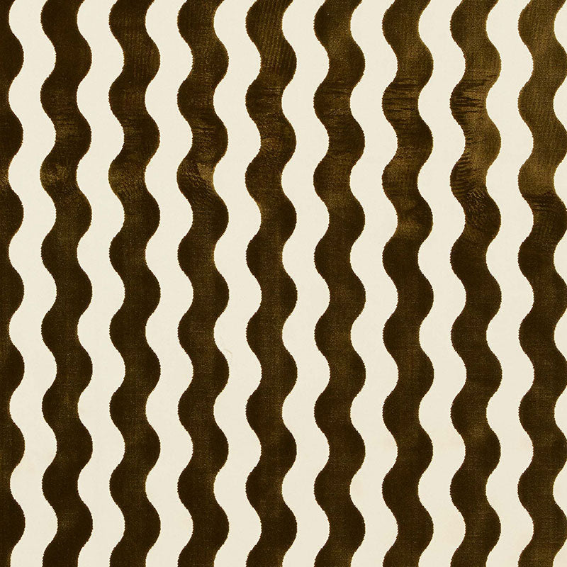 SCHUMACHER FABRIC  MILES REDD THE WAVE VELVET   CHOCOLATE   - 69421