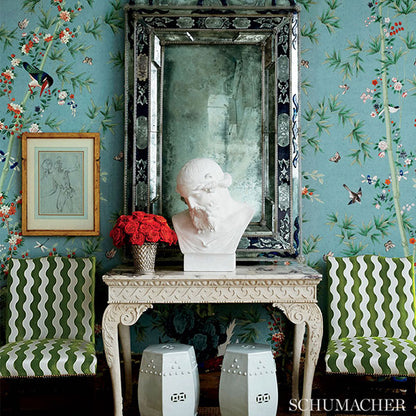 SCHUMACHER  MILES REDD THE WAVE VELVET SHEERS & CASEMENTS SHEERS & CASEMENTS LETTUCE   - 69422