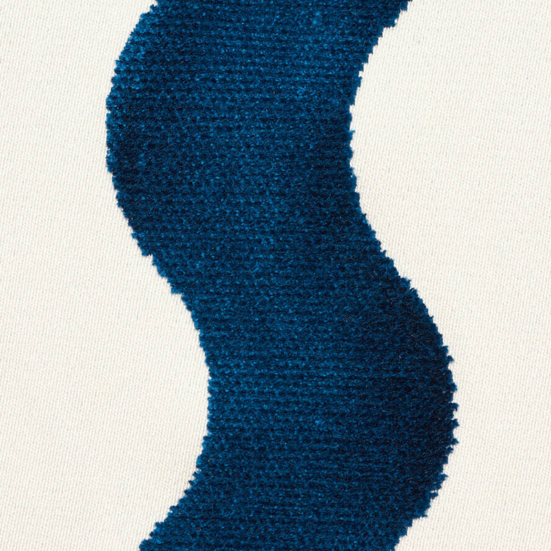 SCHUMACHER  CUT & PATTERNED VELVETS THE WAVE VELVET VELVET CUT,VELVETS,HIGH PERFORMANCE VELVET CUT,VELVETS,HIGH PERFORMANCE NAVY   - 69423