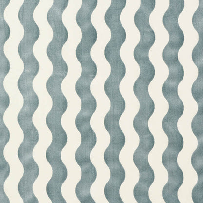 SCHUMACHER  CUT & PATTERNED VELVETS THE WAVE VELVET VELVET CUT,VELVETS,HIGH PERFORMANCE VELVET CUT,VELVETS,HIGH PERFORMANCE SKY   - 69424