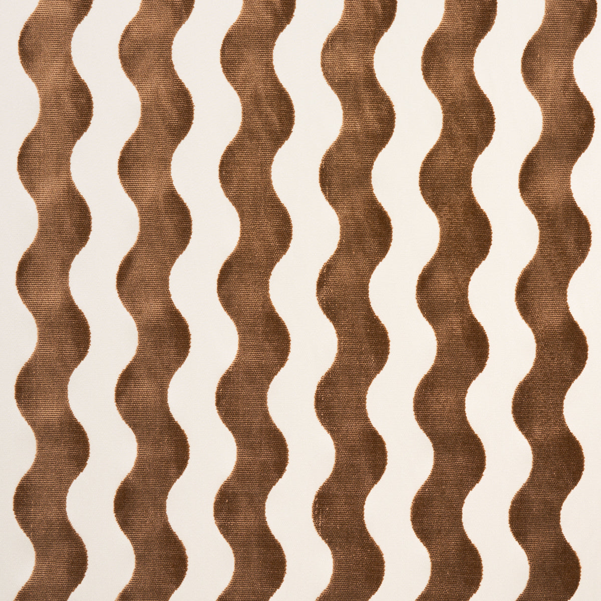 SCHUMACHER FABRIC  MILES REDD THE WAVE VELVET   CAMEL   - 69426