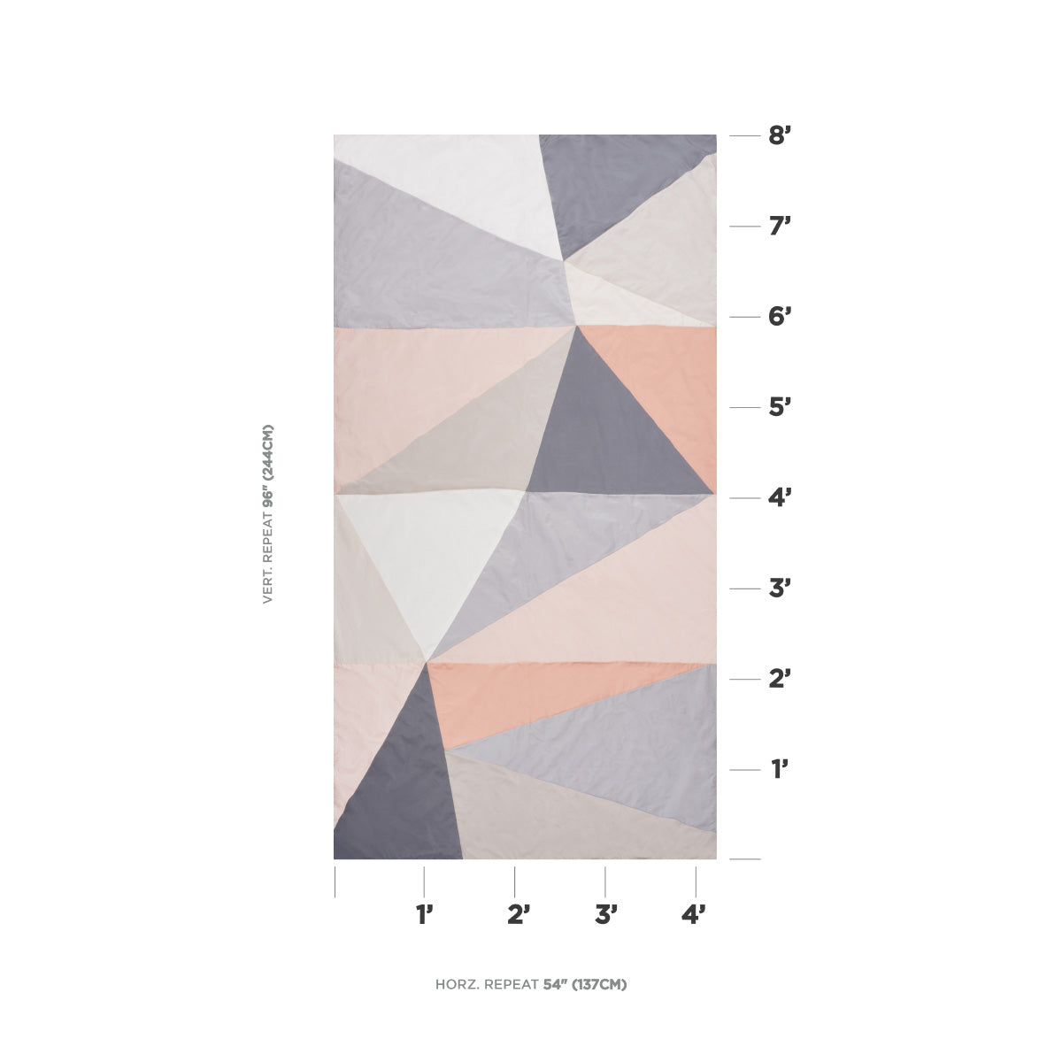 SCHUMACHER  MILES REDD CUBIST SILK PANEL PATTERN WOVENS PATTERN WOVENS BLUSH   - 69452