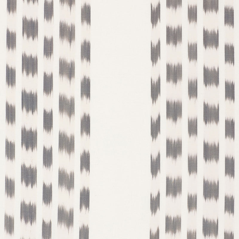 SCHUMACHER  IKAT COLLECTION IZMIR IKAT STRIPE PATTERN WOVENS PATTERN WOVENS GREY   - 69473