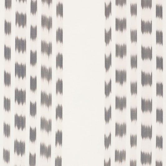 SCHUMACHER  IKAT COLLECTION IZMIR IKAT STRIPE PATTERN WOVENS PATTERN WOVENS GREY   - 69473