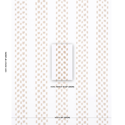 SCHUMACHER  BOHEMIA IZMIR IKAT STRIPE PATTERN WOVENS PATTERN WOVENS SAND   - 69474