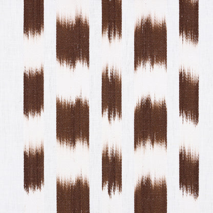 SCHUMACHER  BOHEMIA IZMIR IKAT STRIPE PATTERN WOVENS PATTERN WOVENS COCOA   - 69475