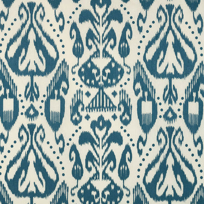 SCHUMACHER  IKAT COLLECTION KIVA EMBROIDERED IKAT EMBROIDERIES EMBROIDERIES LAPIS   - 69480