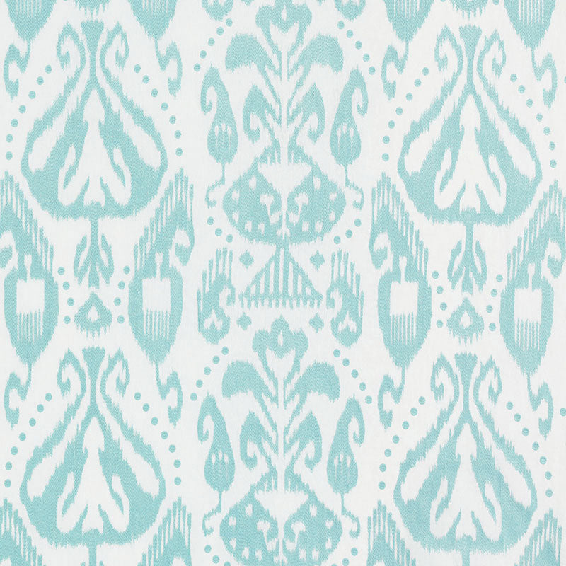 SCHUMACHER  IKAT COLLECTION KIVA EMBROIDERED IKAT EMBROIDERIES EMBROIDERIES SKY   - 69481