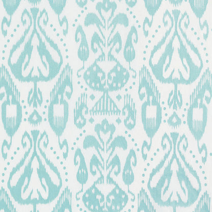 SCHUMACHER  IKAT COLLECTION KIVA EMBROIDERED IKAT EMBROIDERIES EMBROIDERIES SKY   - 69481