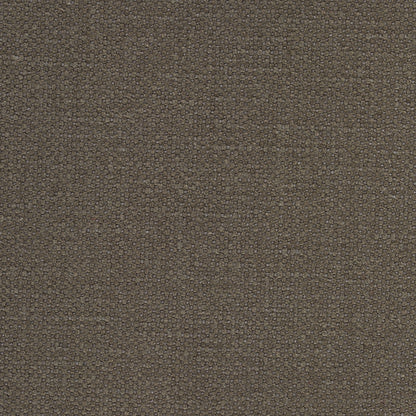Dark brown boucle fabric swatch with a tight speckled weave, upholstery-ready textile for furniture.