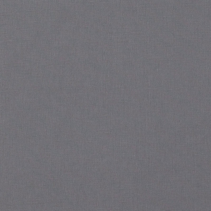 Gray woven fabric swatch with tight, subtle texture; smooth, versatile textile for apparel or home decor.