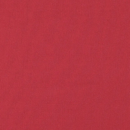 Red textured fabric swatch with fine weave and subtle dotted pattern; warm scarlet textile sample.