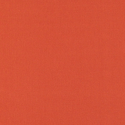 Solid Mandarin orange plain-weave fabric.