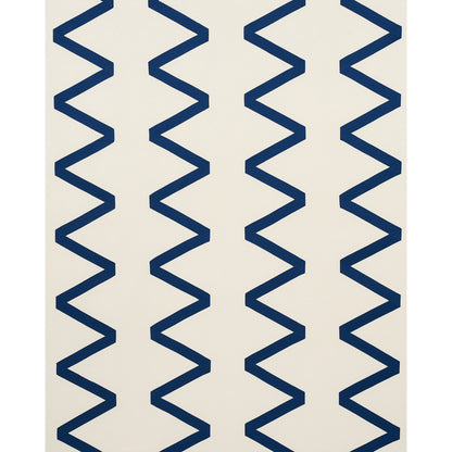 SCHUMACHER  PERFECT BASICS: SILK & TAFFETA LEGERE LINEN SILK APPLIQU?? SILKS & SATIN SILKS & SATIN COBALT ON IVORY   - 69695