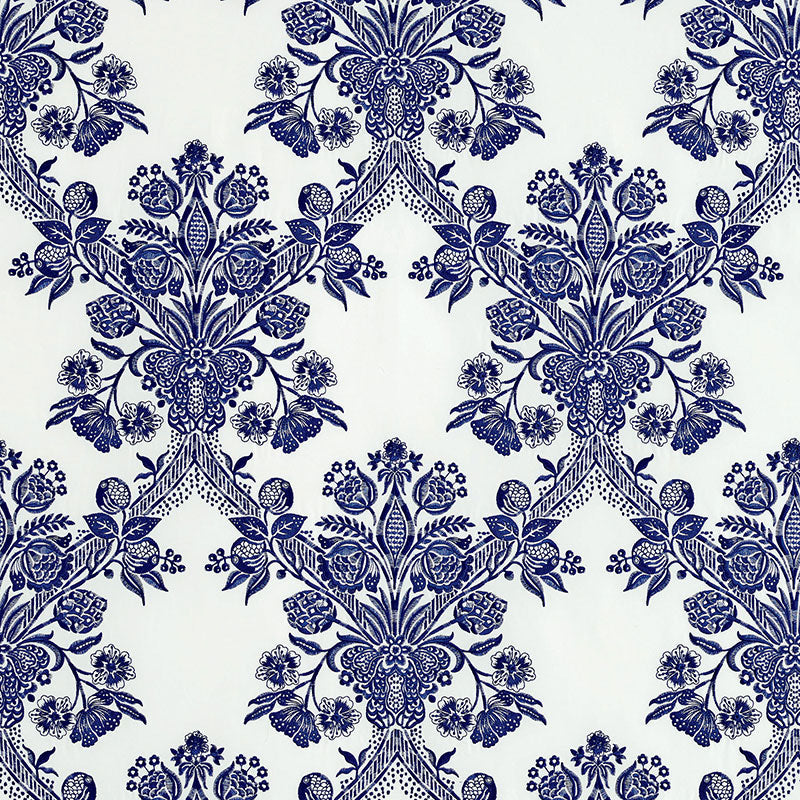 SCHUMACHER  COUTURE COLLECTION CAROLINA EMBROIDERIES EMBROIDERIES ULTRAMARINE   - 69710