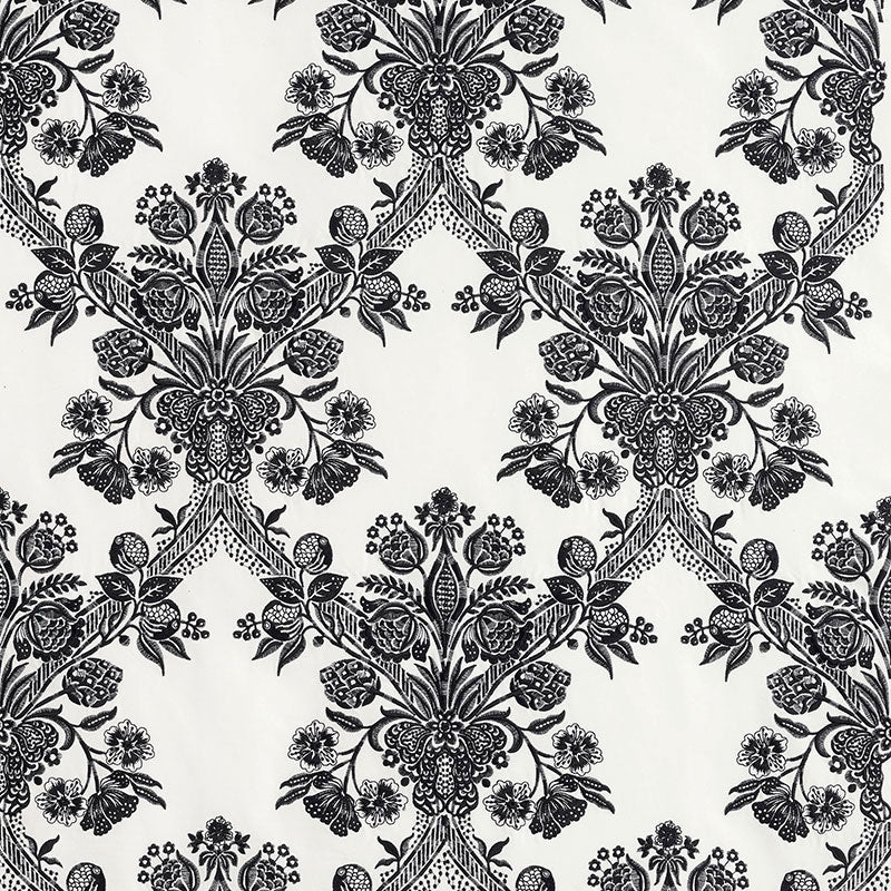 SCHUMACHER  COUTURE COLLECTION CAROLINA EMBROIDERIES EMBROIDERIES EBONY   - 69711