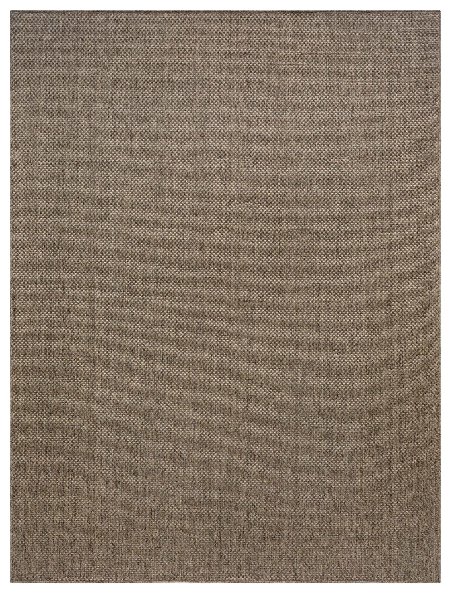 Rectangular beige-brown woven rug with coarse texture; neutral, versatile floor covering.