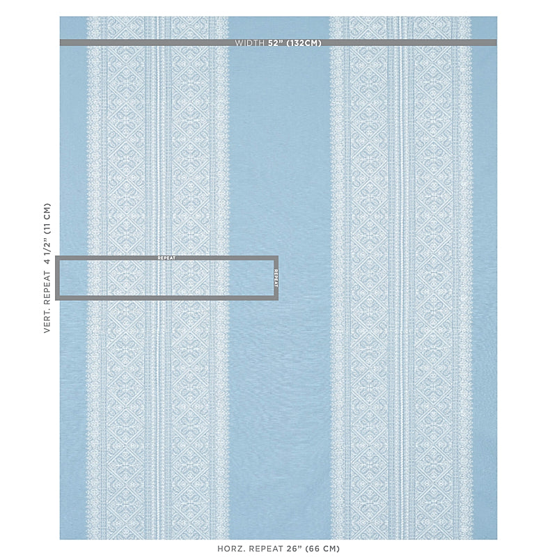 SCHUMACHER RHAPSODY IN BLUE TOLEDO EMBROIDERY EMBROIDERIES EMBROIDERIE ...