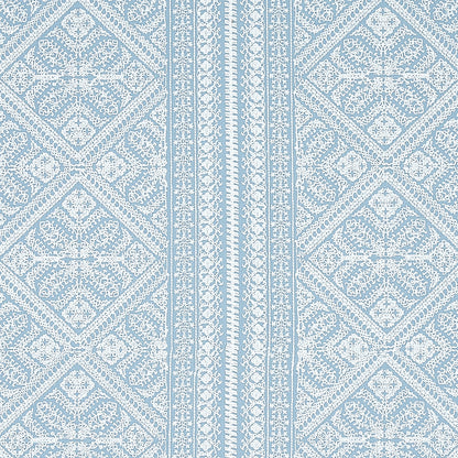 SCHUMACHER  RHAPSODY IN BLUE TOLEDO EMBROIDERY EMBROIDERIES EMBROIDERIES CHAMBRAY   - 69733