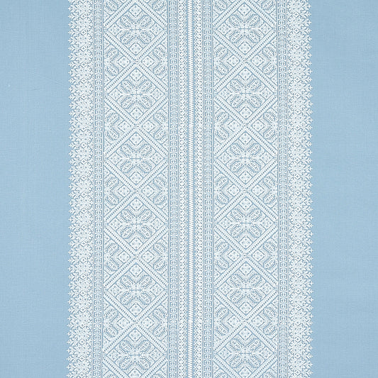 SCHUMACHER  RHAPSODY IN BLUE TOLEDO EMBROIDERY EMBROIDERIES EMBROIDERIES CHAMBRAY   - 69733