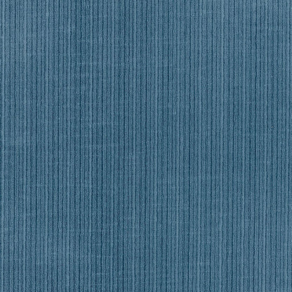 Blue ribbed corduroy-like fabric texture with narrow vertical ridges.