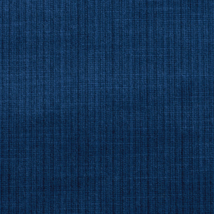 Deep navy blue textured woven fabric swatch with subtle vertical rib pattern, ideal for upholstery or apparel.