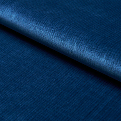 Rich blue satin fabric with a glossy sheen and soft folded drape.