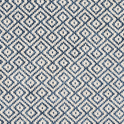 SCHUMACHER  ESSENTIALS: SMALL SCALE UPHOLSTERY FABRICS LESSING EMBROIDERIES,SHEERS & CASEMENTS EMBROIDERIES,SHEERS & CASEMENTS INDIGO   - 69812