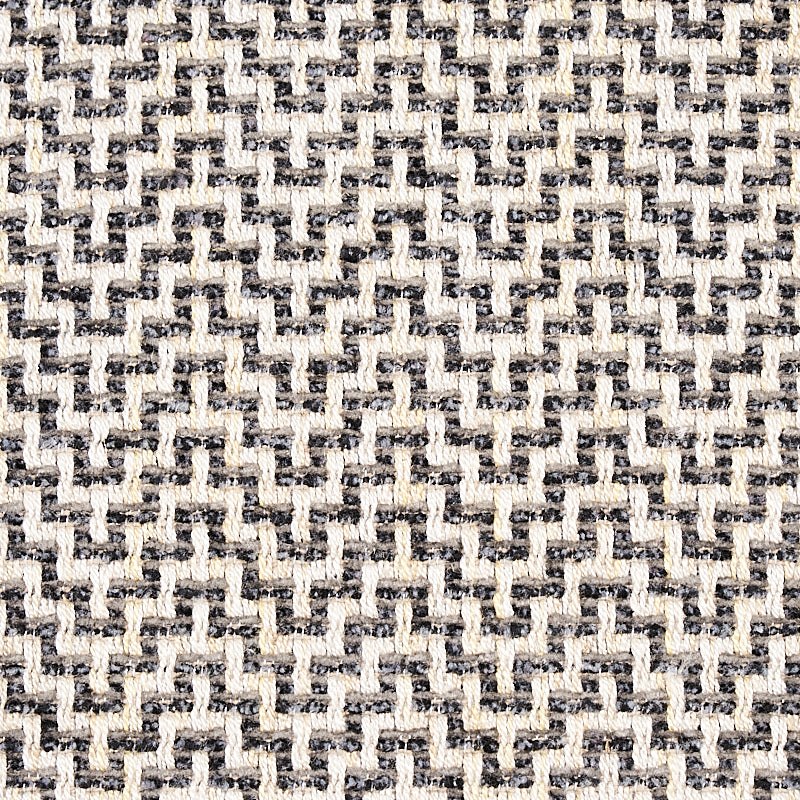 SCHUMACHER  ESSENTIALS: SMALL SCALE UPHOLSTERY FABRICS ORWELL PATTERN WOVENS PATTERN WOVENS GRAPHITE   - 69821