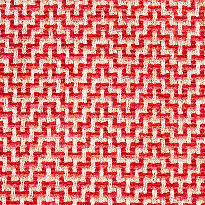 SCHUMACHER FABRIC  ESSENTIALS: SMALL SCALE UPHOLSTERY FABRICS ORWELL   LIPSTICK   - 69823