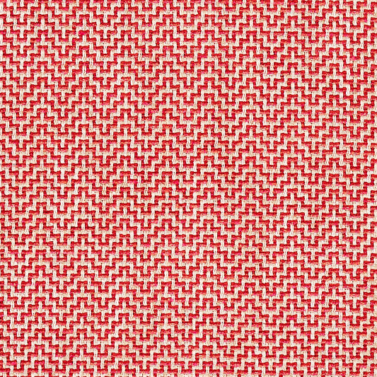 SCHUMACHER FABRIC  ESSENTIALS: SMALL SCALE UPHOLSTERY FABRICS ORWELL   LIPSTICK   - 69823
