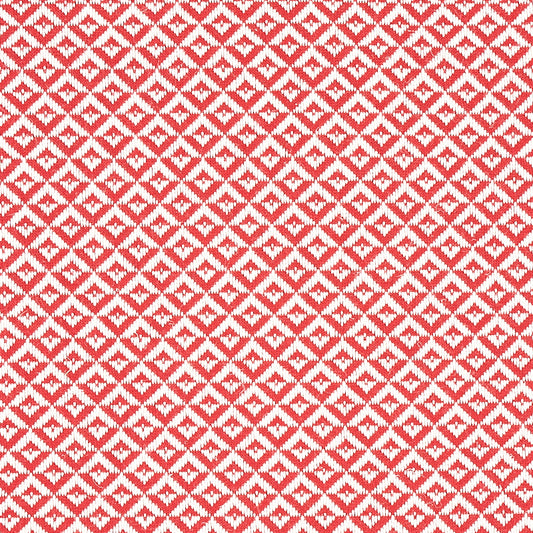 SCHUMACHER  ESSENTIALS: SMALL SCALE UPHOLSTERY FABRICS JAMISON PRINTS PRINTS POPPY   - 69843