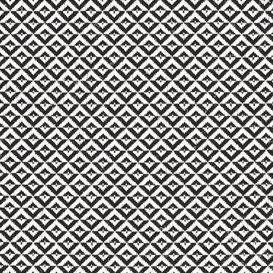 SCHUMACHER  ESSENTIALS: SMALL SCALE UPHOLSTERY FABRICS JAMISON PATTERN WOVENS PATTERN WOVENS BLACK   - 69845