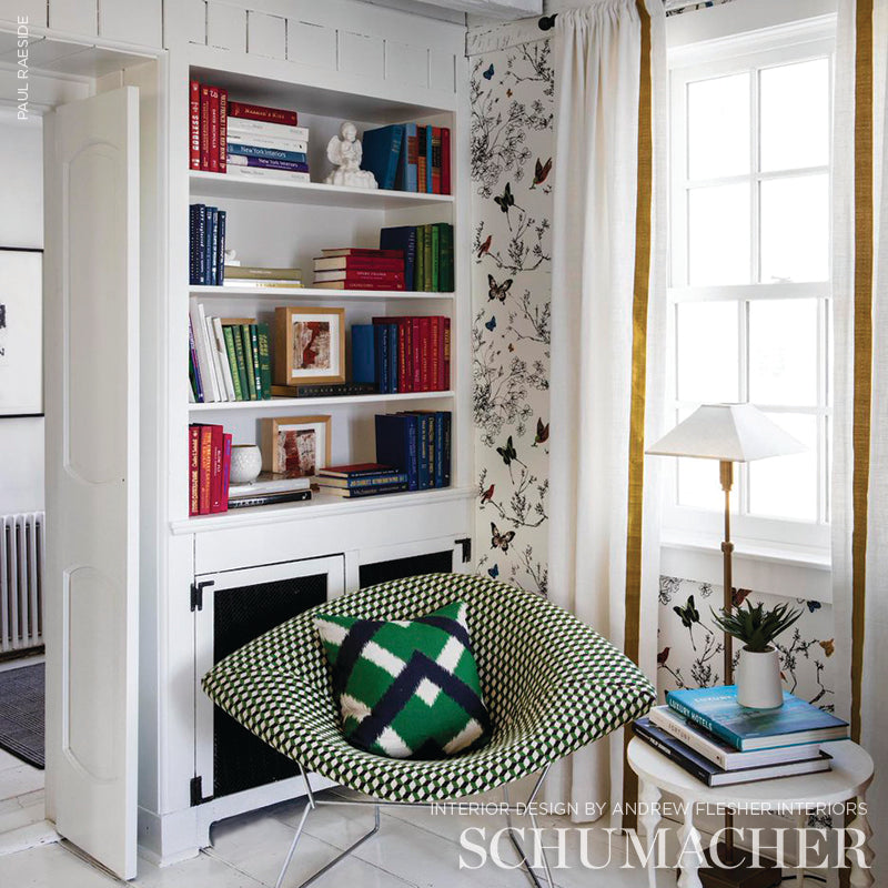 SCHUMACHER  ESSENTIALS: SMALL SCALE UPHOLSTERY FABRICS ATWOOD ??PINGL?? PATTERN WOVENS,??PINGL??,HIGH PERFORMANCE PATTERN WOVENS,??PINGL??,HIGH PERFORMANCE VERT   - 69850