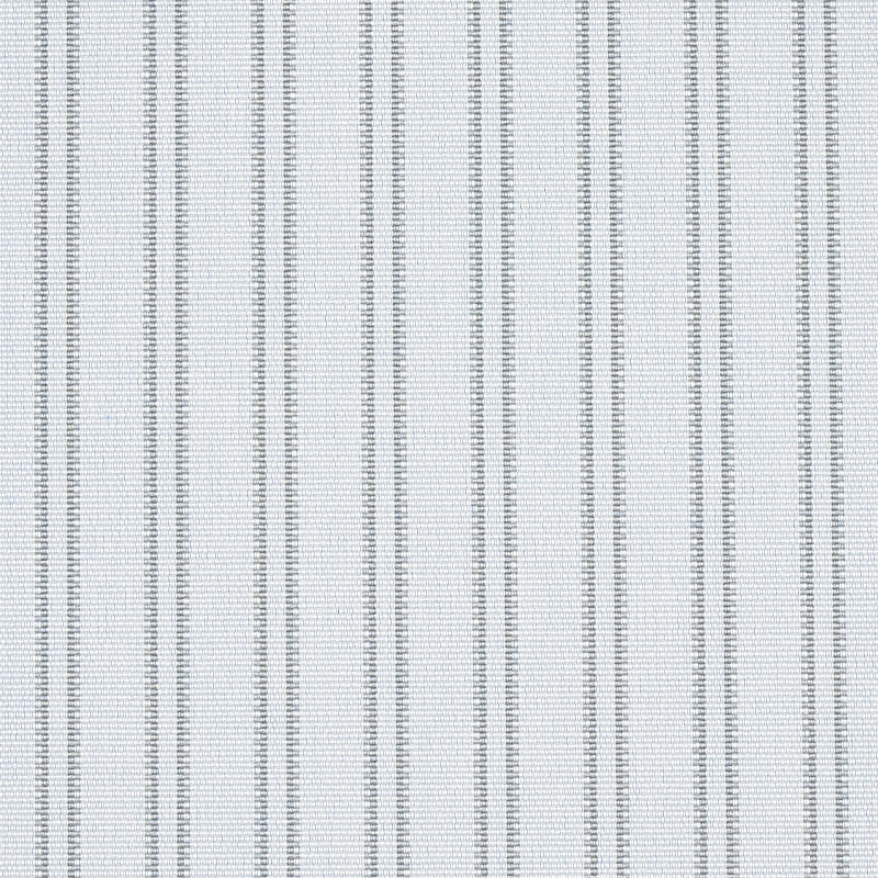 Light gray striped fabric with narrow vertical pinstripes and subtle woven texture.