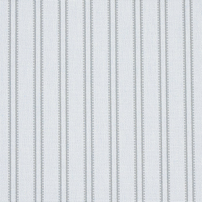 Light gray striped fabric with narrow vertical pinstripes and subtle woven texture.