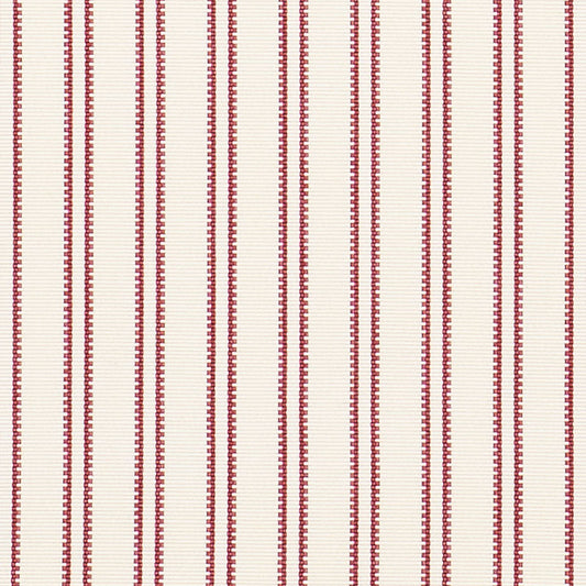 SCHUMACHER  ESSENTIALS: SMALL SCALE UPHOLSTERY FABRICS MORRISON PATTERNED WOVENS,??PINGL?? PATTERNED WOVENS,??PINGL?? RED   - 69864