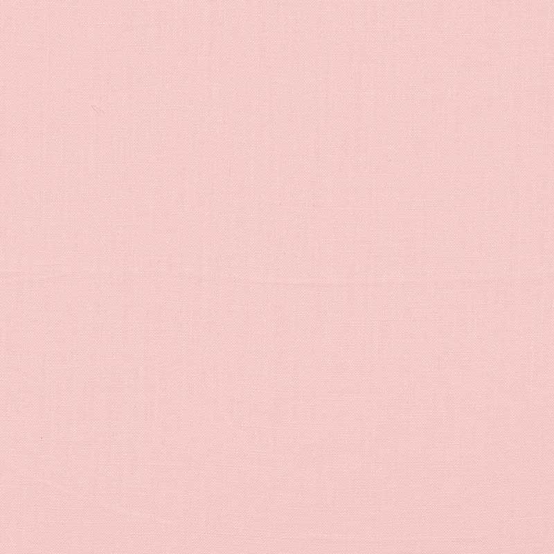 Powder pink linen fabric texture close-up.