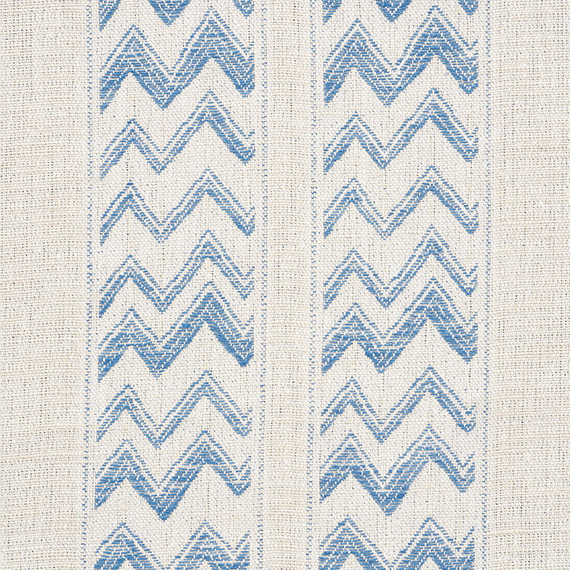 SCHUMACHER  TRIBAL CHIC KUDU STRIPE VELVETS,HIGH PERFORMANCE VELVETS,HIGH PERFORMANCE BLUE   - 69971