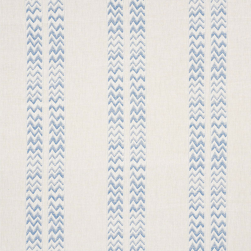 SCHUMACHER  TRIBAL CHIC KUDU STRIPE VELVETS,HIGH PERFORMANCE VELVETS,HIGH PERFORMANCE BLUE   - 69971