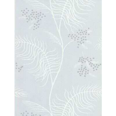 COLE & SON MIMOSA PRINT--BOTANICAL & FLORAL- TEAL AND SILVER   - 69/8133.CS.0