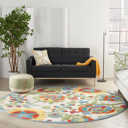 Nourison Rugs Nourison Home   Farmhouse 8' X Round    - 099446827548