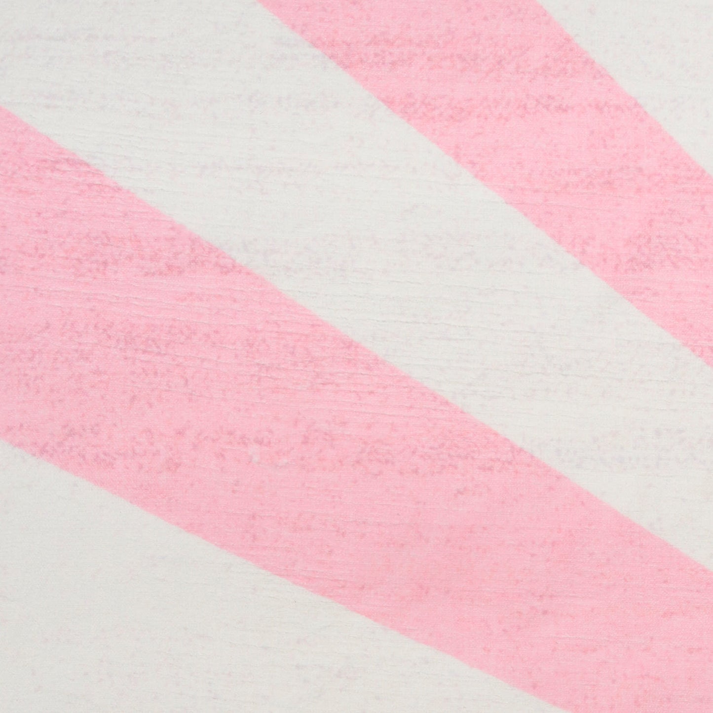 Pastel pink diagonal stripes on white background rug; candy stripe pattern.