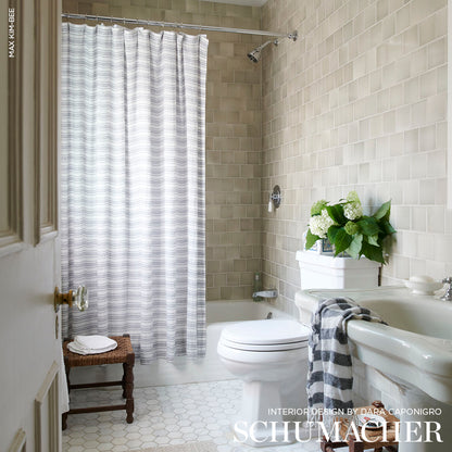 SCHUMACHER  ESSENTIALS: SHEERS & CASEMENTS MONTALLEGRO LINEN SHEER SHEERS & CASEMENTS SHEERS & CASEMENTS PEPPER   - 70010
